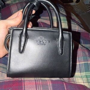 Coach Black Mini Leather Bag